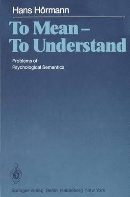 To Mean - To Understand 1