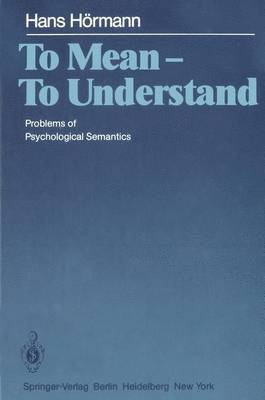 To Mean  To Understand 1