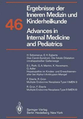 bokomslag Ergebnisse der Inneren Medizin und Kinderheilkunde / Advances in Internal Medicine and Pediatrics