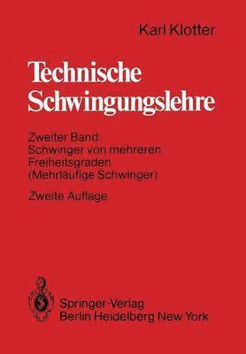 bokomslag Technische Schwingungslehre