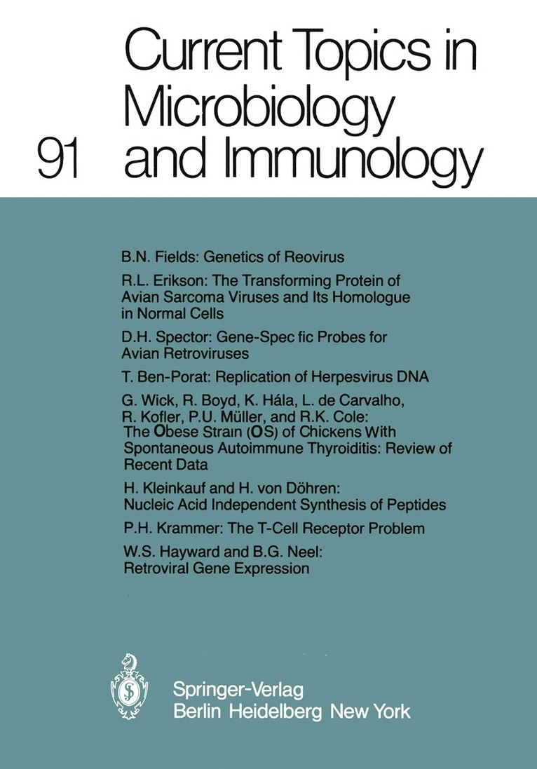 Current Topics in Microbiology and Immunology 1