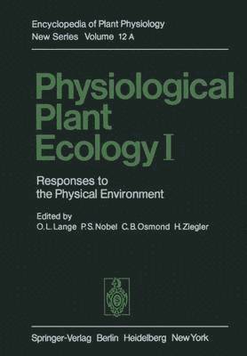 Physiological Plant Ecology I 1