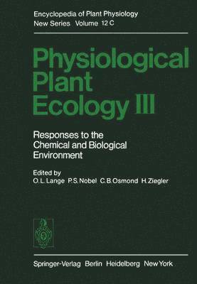 bokomslag Physiological Plant Ecology III