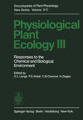 Physiological Plant Ecology III 1