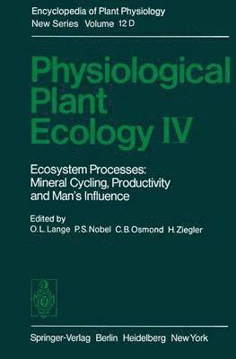 bokomslag Physiological Plant Ecology IV