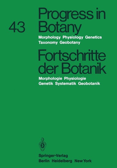 Heiz Ellenberg, Karl Esser, Klaus Kubitzki, Eberhard Schnepf, Hubert Ziegler - Progress in Botany/Fortschritte der Botanik, Häftad