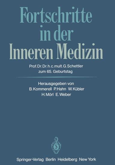R. Kommerell, P. Hahn, W. Kübler, H. Mörl, E. Weber - Fortschritte in der Inneren Medizin, Häftad