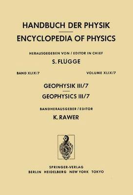 Geophysik III / Geophysics III 1