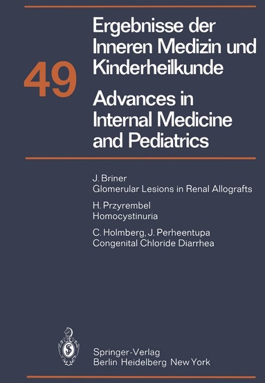 P. Frick, G.-A. von Harnack, K. Kochsiek, G. A. Martini, A. Prader - Ergebnisse der Inneren Medizin und Kinderheilkunde / Advances in Internal Medicine and Pediatrics, Häftad