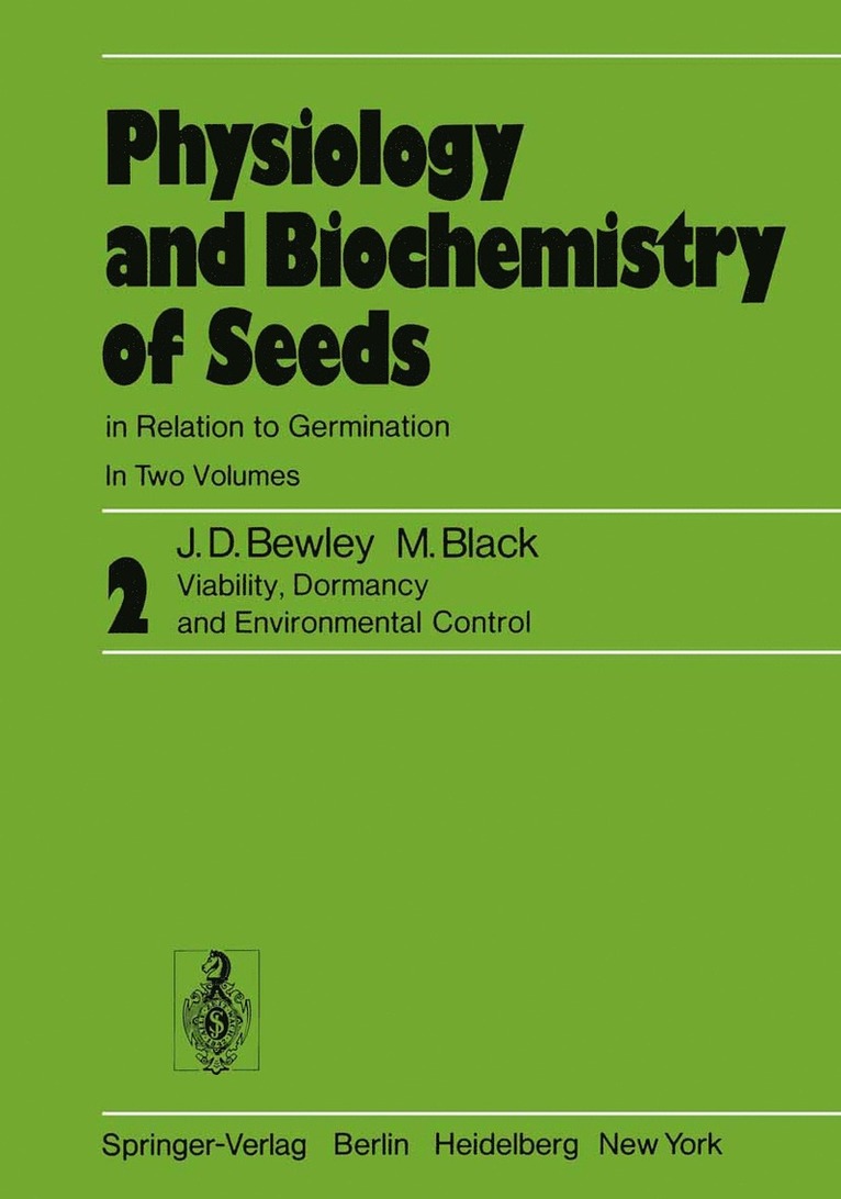 J. Derek Bewley, M. Black - Physiology and Biochemistry of Seeds in Relation to Germination, Häftad