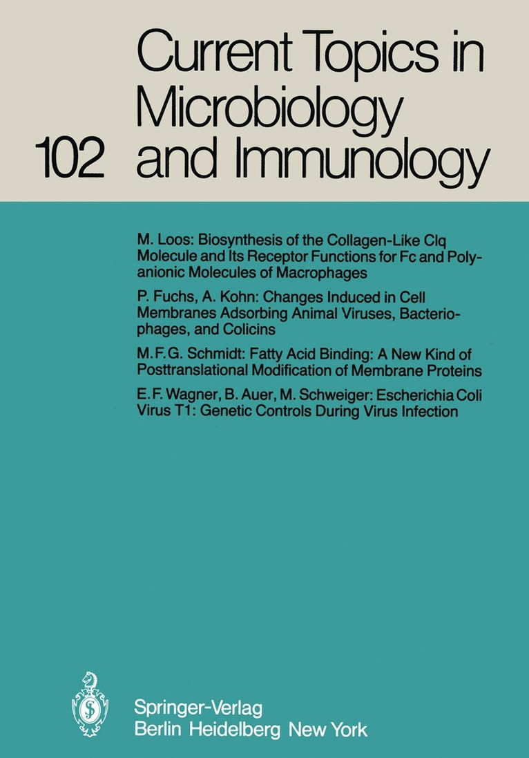 Current Topics in Microbiology and Immunology
