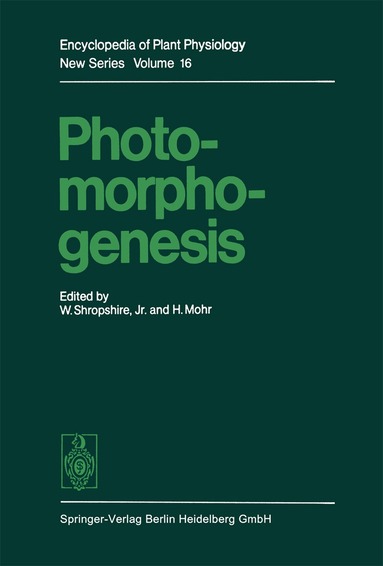 W.Jr. Shropshire, H. Mohr - Photomorphogenesis, Häftad