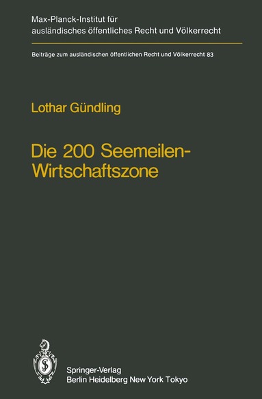 bokomslag Die 200 Seemeilen-Wirtschaftszone / The 200 Mile Economic Zone