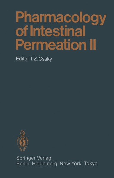 bokomslag Pharmacology of Intestinal Permeation II