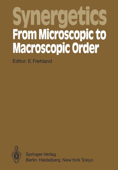 bokomslag Synergetics - From Microscopic to Macroscopic Order