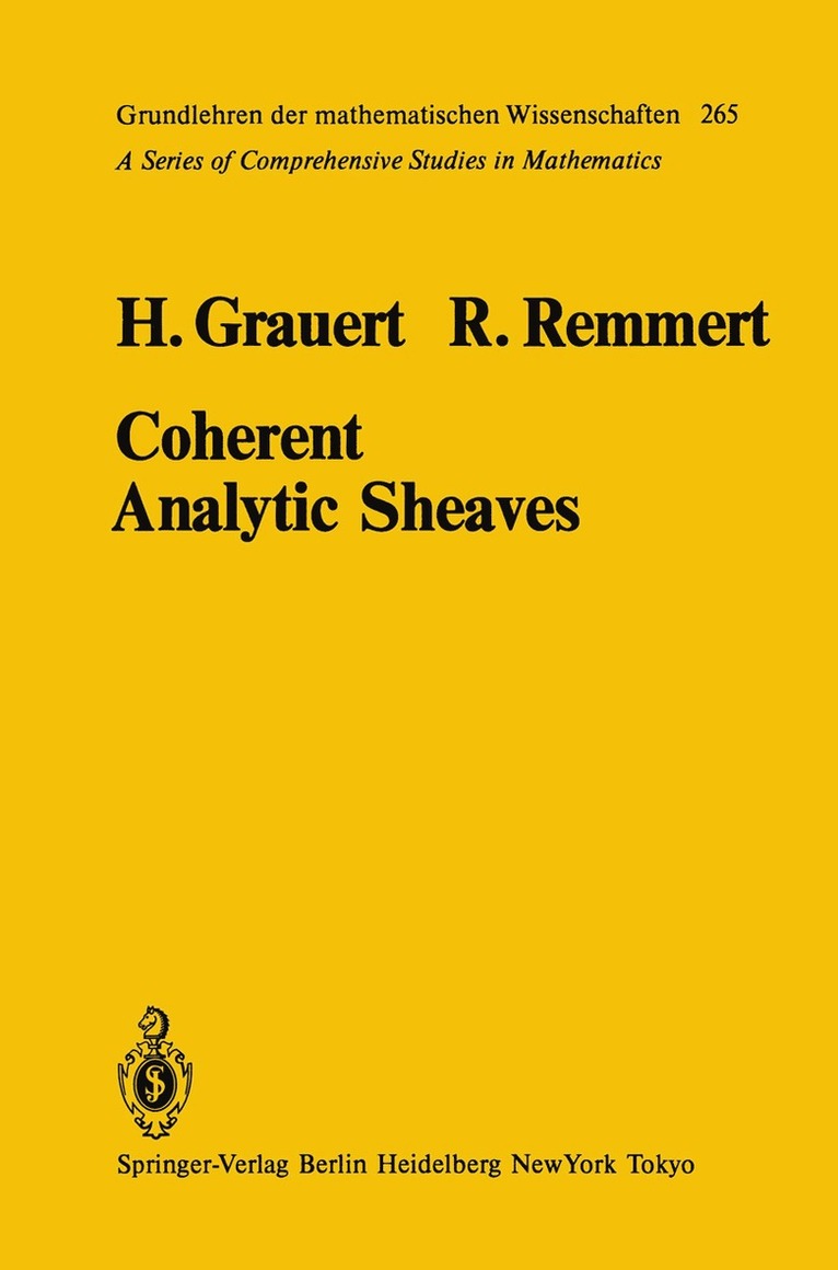 H. Grauert, R. Remmert, Hans Grauert, Reinhold Remmert - Coherent Analytic Sheaves, Häftad