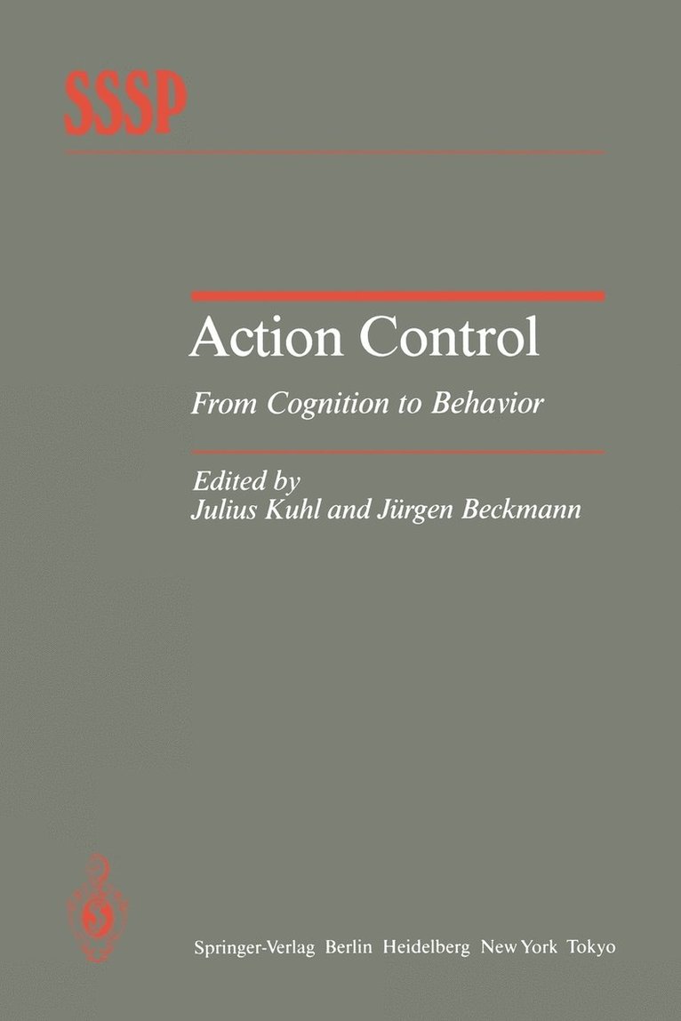 Julius Kuhl, Jürgen Beckmann - Action Control, Häftad