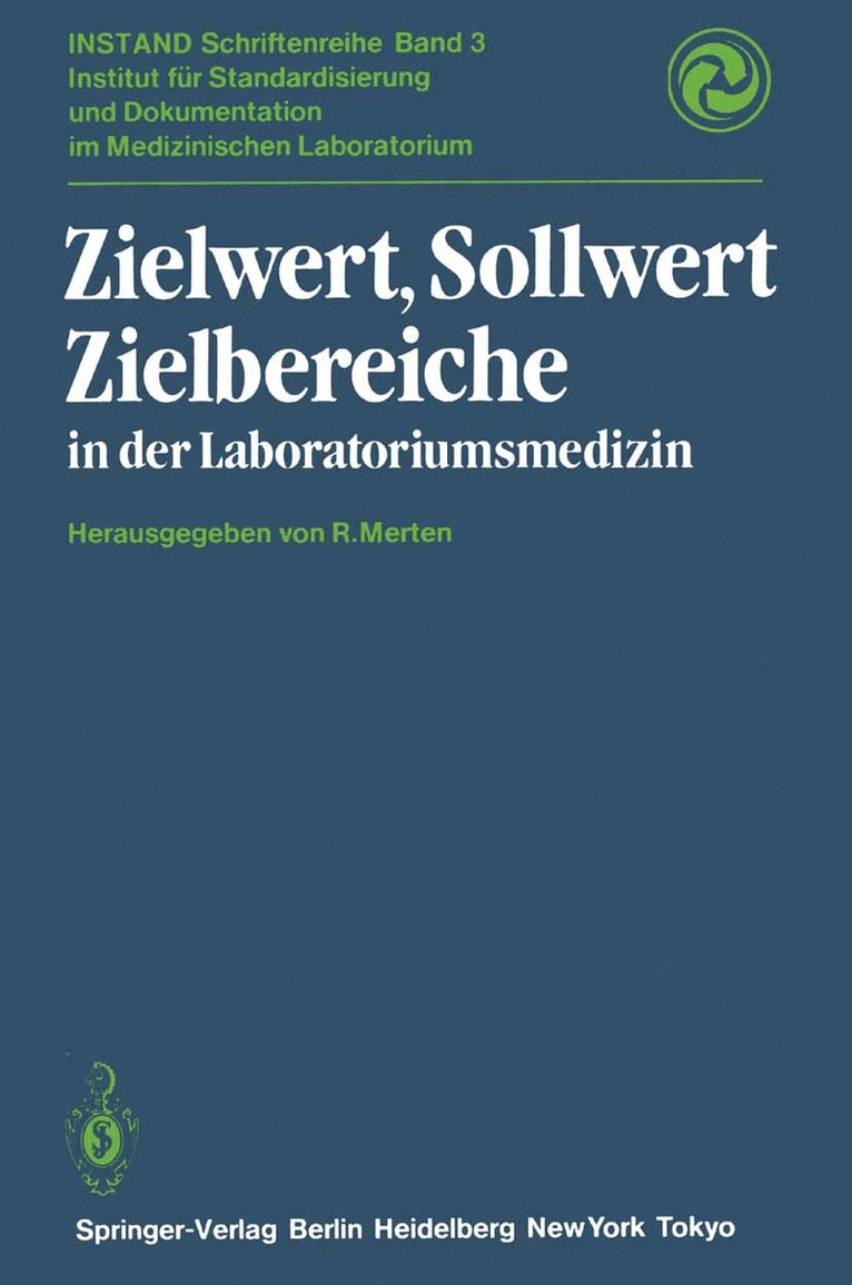 Zielwert, Sollwert Zielbereiche in der Laboratoriumsmedizin 1