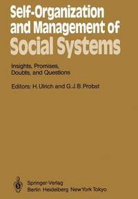 bokomslag Self-Organization and Management of Social Systems