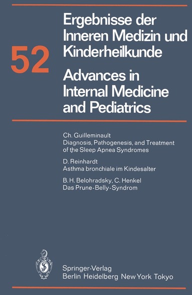P. Frick, G.-A. von Harnack, K. Kochsiek, G. A. Martini, A. Prader - Ergebnisse der Inneren Medizin und Kinderheilkunde / Advances in Internal Medicine and Pediatrics, Häftad