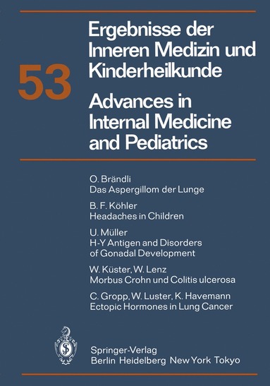 bokomslag Ergebnisse der Inneren Medizin und Kinderheilkunde/Advances in Internal Medicine and Pediatrics