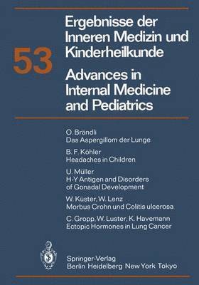 P. Frick, G.-A. von Harnack, K. Kochsiek, G. A. Martini, A. Prader, G. -A Von Harnack, G. -A. von Harnack - Ergebnisse der Inneren Medizin und Kinderheilkunde/Advances in Internal Medicine and Pediatrics, Häftad