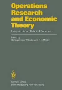 bokomslag Operations Research and Economic Theory