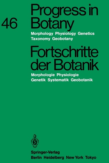 Karl Esser, Klaus Kubitzki, Michael Runge, Eberhard Schnepf, Hubert Ziegler - Progress in Botany / Fortschritte der Botanik, Häftad