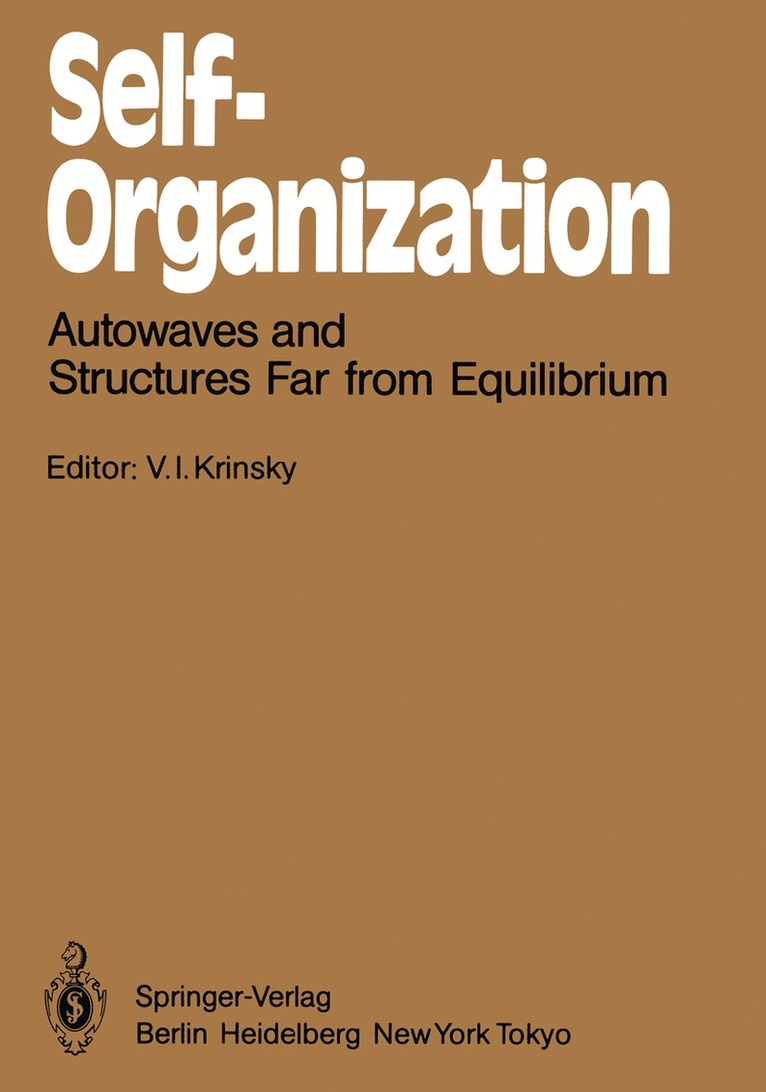 V.I. Krinsky, V. I. Krinsky - Self-Organization, Häftad