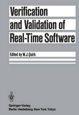 bokomslag Verification and Validation of Real-Time Software