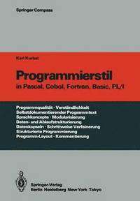 bokomslag Programmierstil in Pascal, Cobol, Fortran, Basic, PL/I
