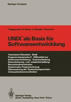 bokomslag UNIX als Basis fr Softwareentwicklung