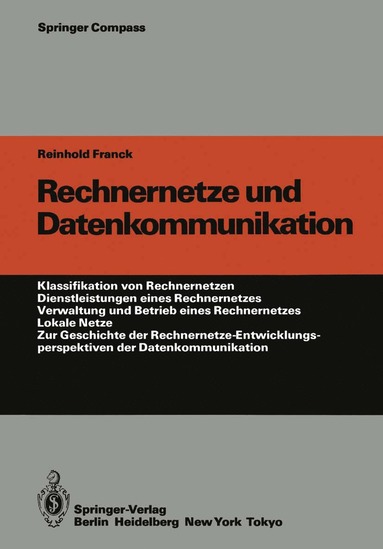 bokomslag Rechnernetze und Datenkommunikation