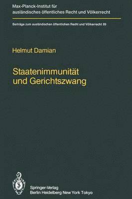 bokomslag Staatenimmunitt und Gerichtszwang/State Immunity and Judicial Coercion