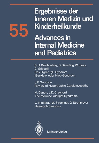 P. Frick, G.-A. von Harnack, K. Kochsiek, G. A. Martini, A. Prader - Ergebnisse der Inneren Medizin und Kinderheilkunde / Advances in Internal Medicine and Pediatrics, Häftad