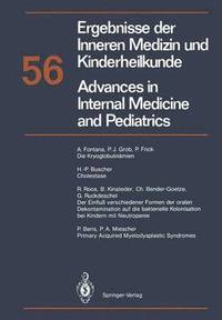 bokomslag Ergebnisse der Inneren Medizin und Kinderheilkunde / Advances in Internal Medicine and Pediatrics