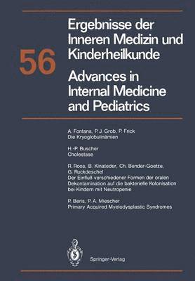 Ergebnisse der Inneren Medizin und Kinderheilkunde / Advances in Internal Medicine and Pediatrics 1