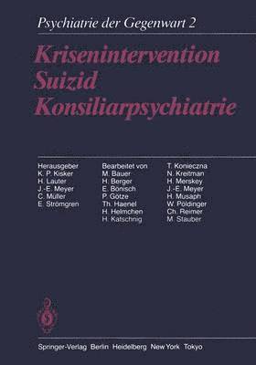 bokomslag Krisenintervention Suizid Konsiliarpsychiatrie