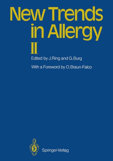 Johannes Ring, Günter Burg - New Trends in Allergy II, Häftad