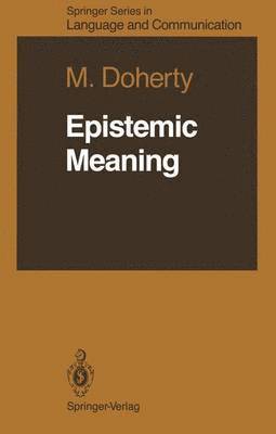 bokomslag Epistemic Meaning