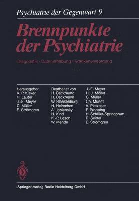 bokomslag Psychiatrie der Gegenwart