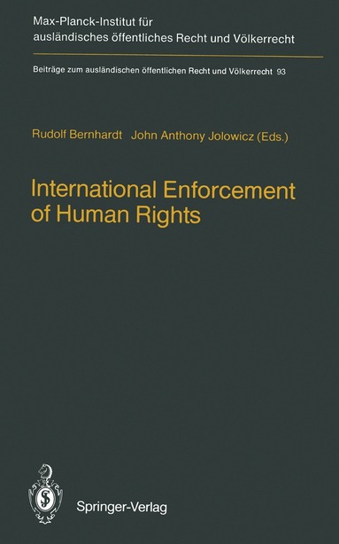 bokomslag International Enforcement of Human Rights