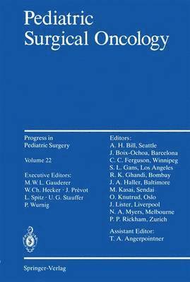 Lewis Spitz, Peter Wurnig, Thomas A. Angerpointner - Pediatric Surgical Oncology, Häftad