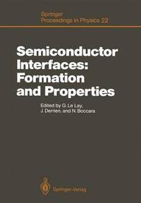 bokomslag Semiconductor Interfaces: Formation and Properties