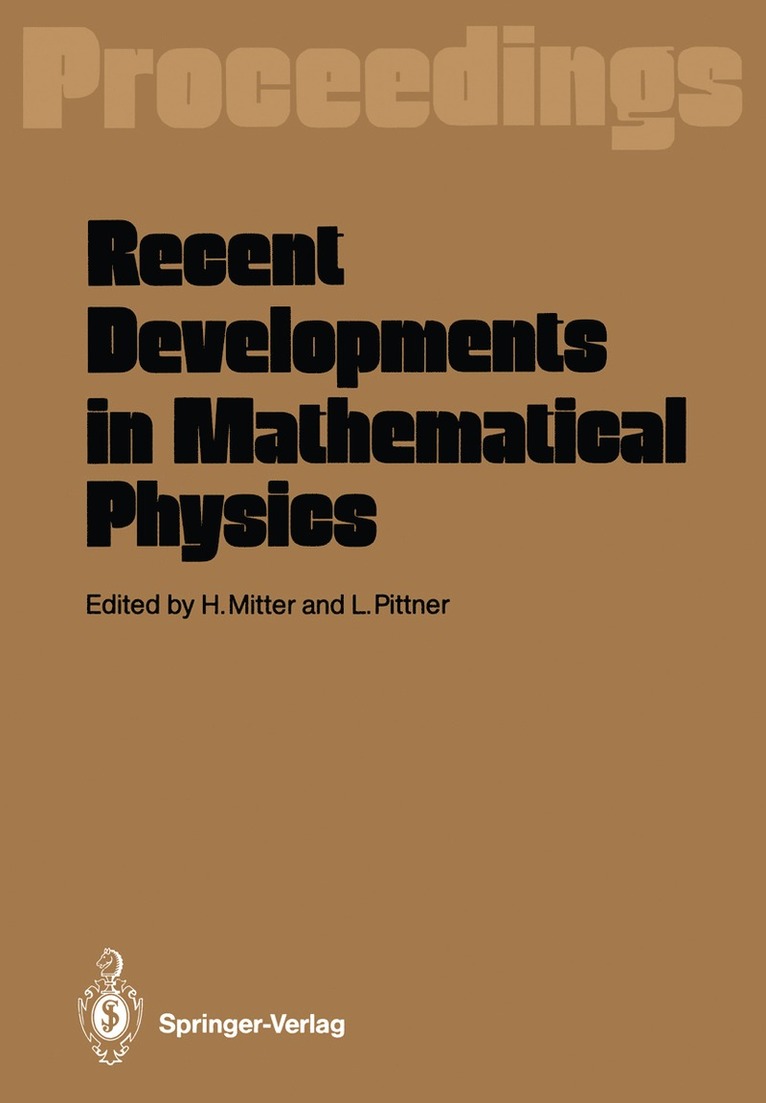 Recent Developments in Mathematical Physics