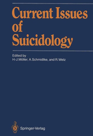 bokomslag Current Issues of Suicidology