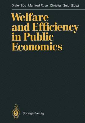 Welfare and Efficiency in Public Economics 1