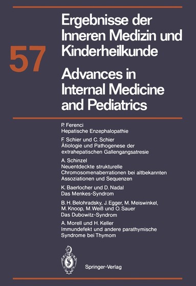 P. Frick, G.-A. von Harnack, K. Kochsiek, G. A. Martini, A. Prader - Ergebnisse der Inneren Medizin und Kinderheilkunde/Advances in Internal Medicine and Pediatrics, Häftad