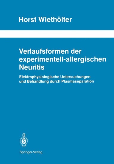 bokomslag Verlaufsformen der experimentell-allergischen Neuritis