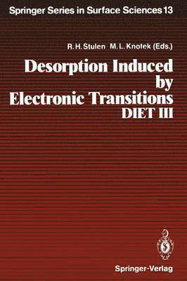 bokomslag Desorption Induced by Electronic Transitions, DIET III